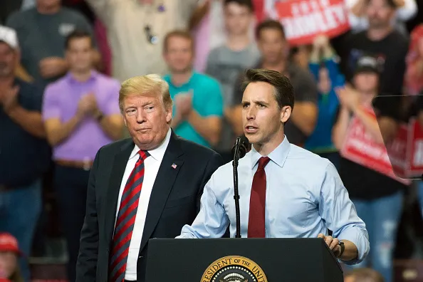 Josh Hawley, the newly elected Trumpist from Missouri.&nbsp;