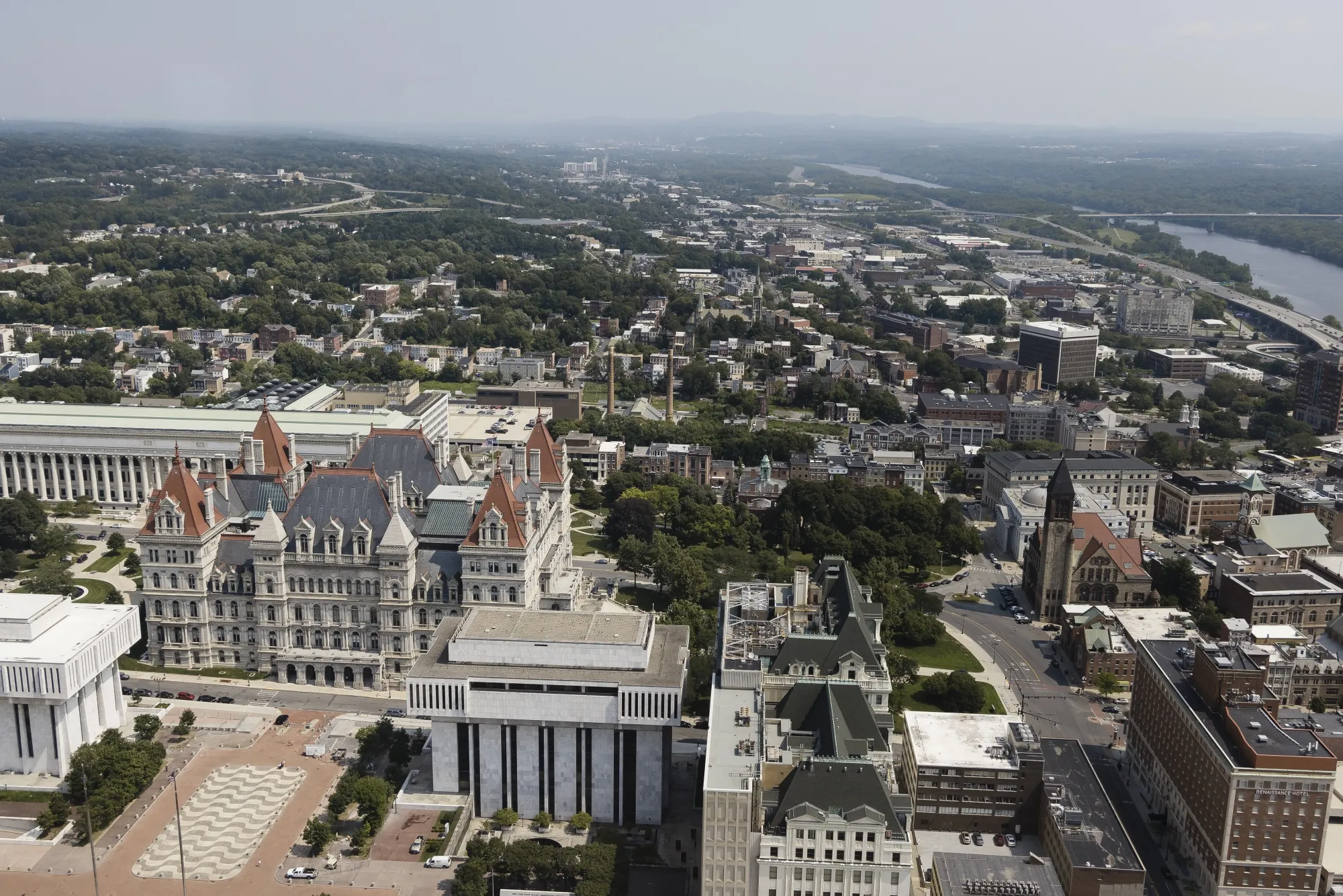 The New York State Capitol Building in Albany.