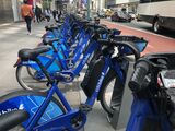 Citibike bike sharing station, Manhattan, New York City