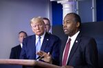 HUD secretary Ben Carson&nbsp;speaks at a&nbsp;news conference at the White House in Washington, D.C., in March.&nbsp;