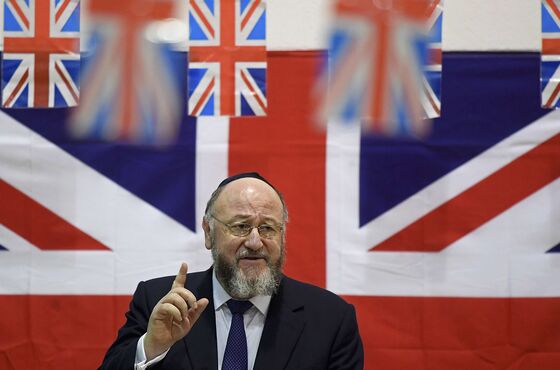 U.K. Chief Rabbi Says Corbyn’s Labour Is Poisoned Against Jews