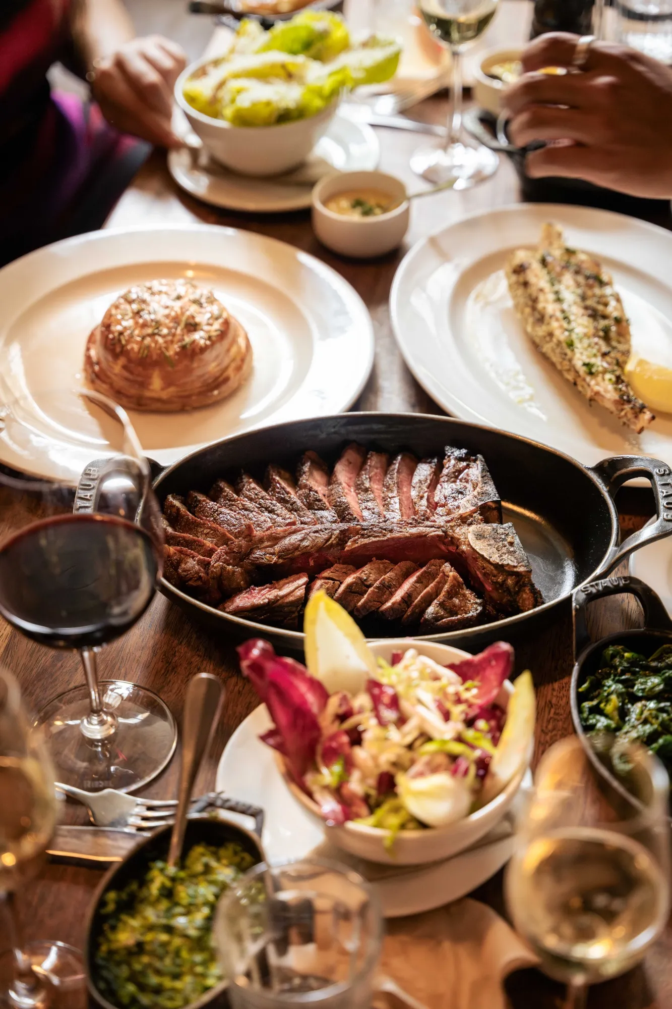 レストラン「Hawksmoor」の夕食