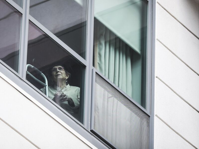 Nursing Home Puts On Musical Performance While Residents Watch From Windows