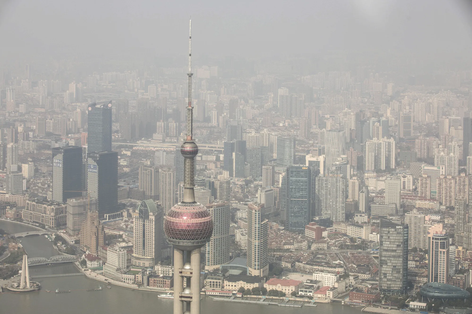 Buildings are seen in Shanghai, China.