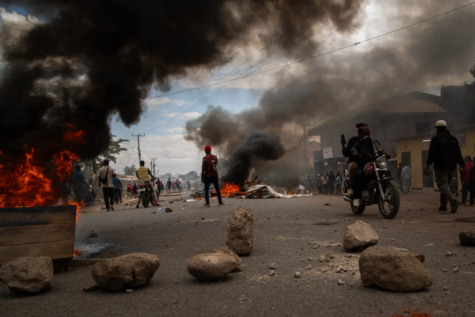 Demonstrators in&nbsp;Arusha, Tanzania, on&nbsp;Oct. 29.