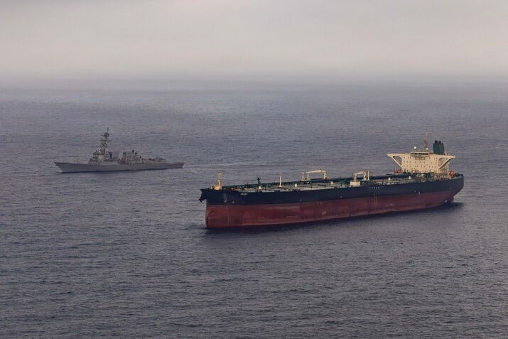 USS Rafael Peralta Enforces Maritime Blockade