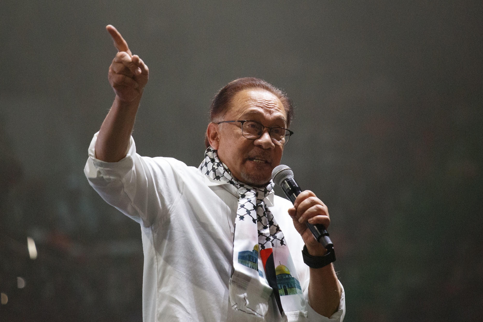 Malaysia Prime Minister Anwar Ibrahim Attends Pro-Palestinian Rally