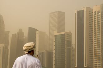 Sandstorm In Doha, Qatar