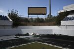 The abandoned stadium that hosted the hockey competition during the Athens 2004 Olympic Games is seen at the Hellenikon complex south of Athens on July 16, 2014.