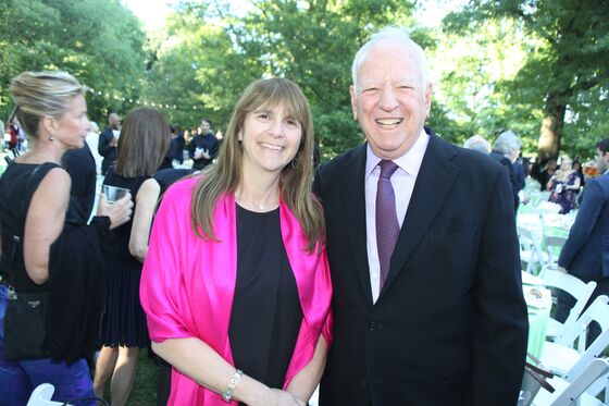 Barry Rosenstein in Black Leather Brings De Niro to a Benefit