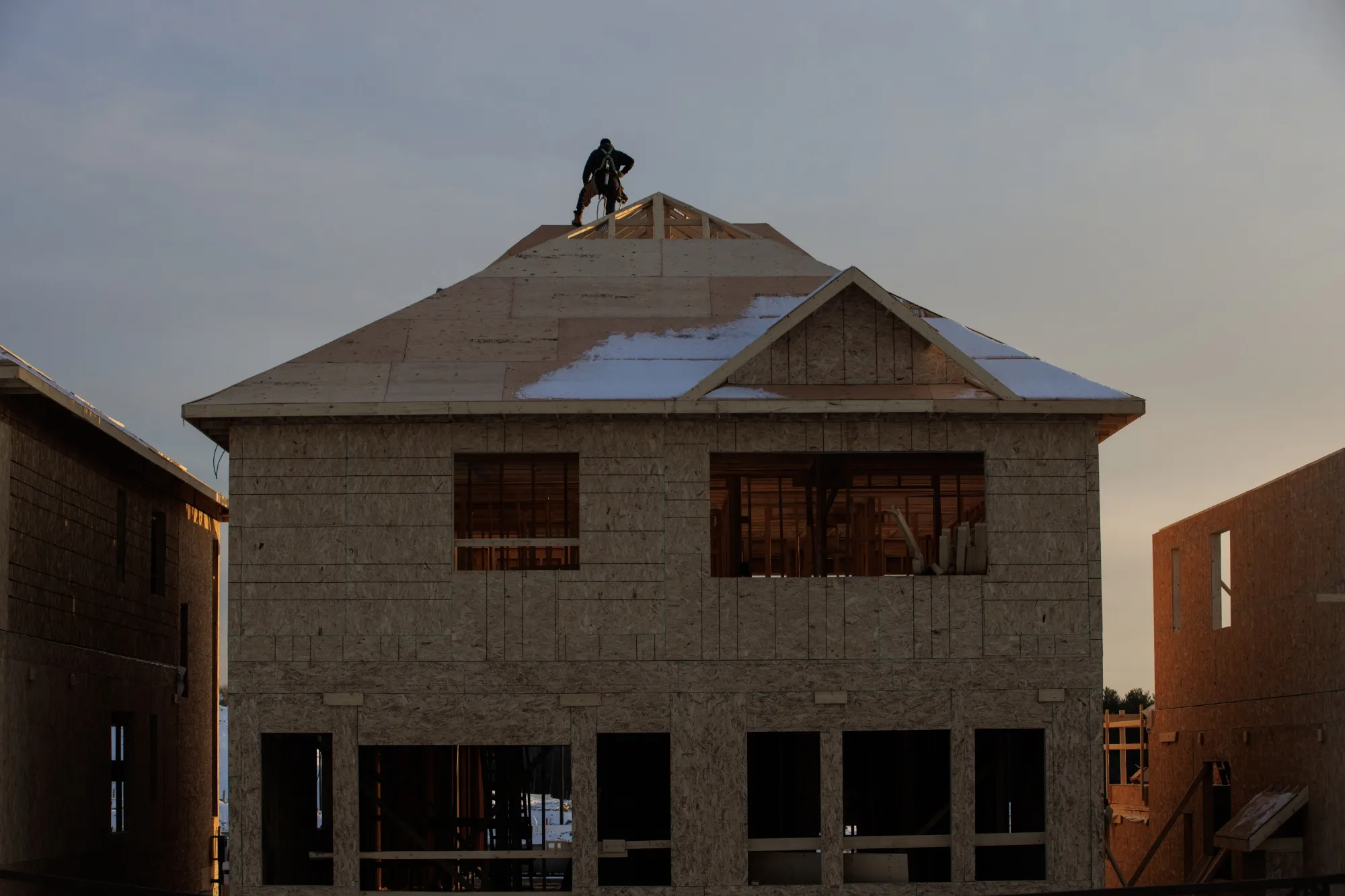 A&nbsp;home under construction in Vaughan, Canada.