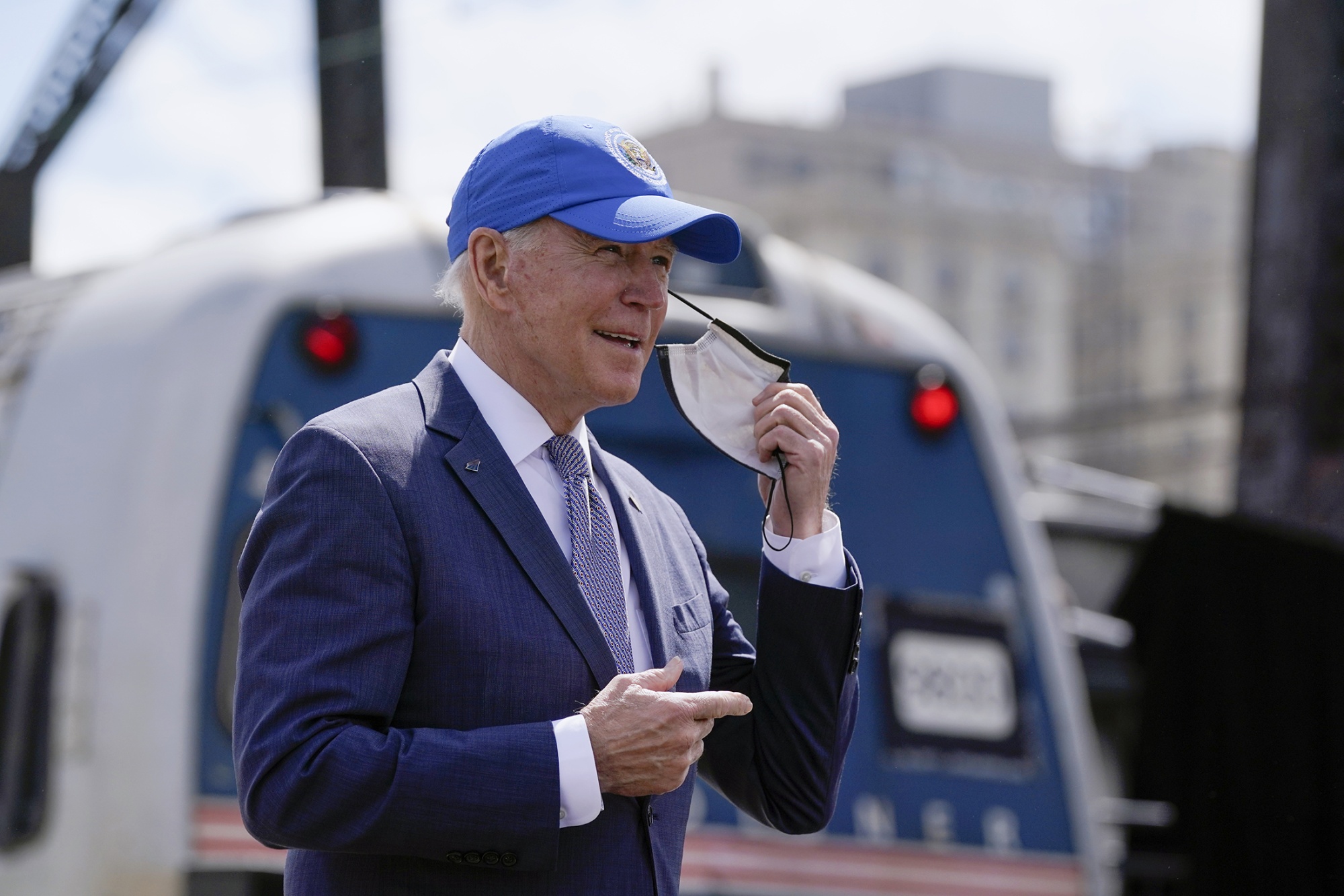 Biden Promises Faster Amtrak Trains In Infrastructure Push - Bloomberg