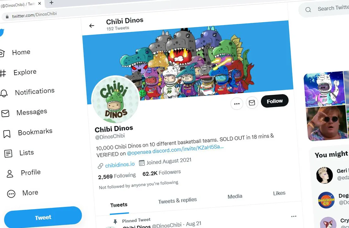Chibi Dinos on Twitter.com