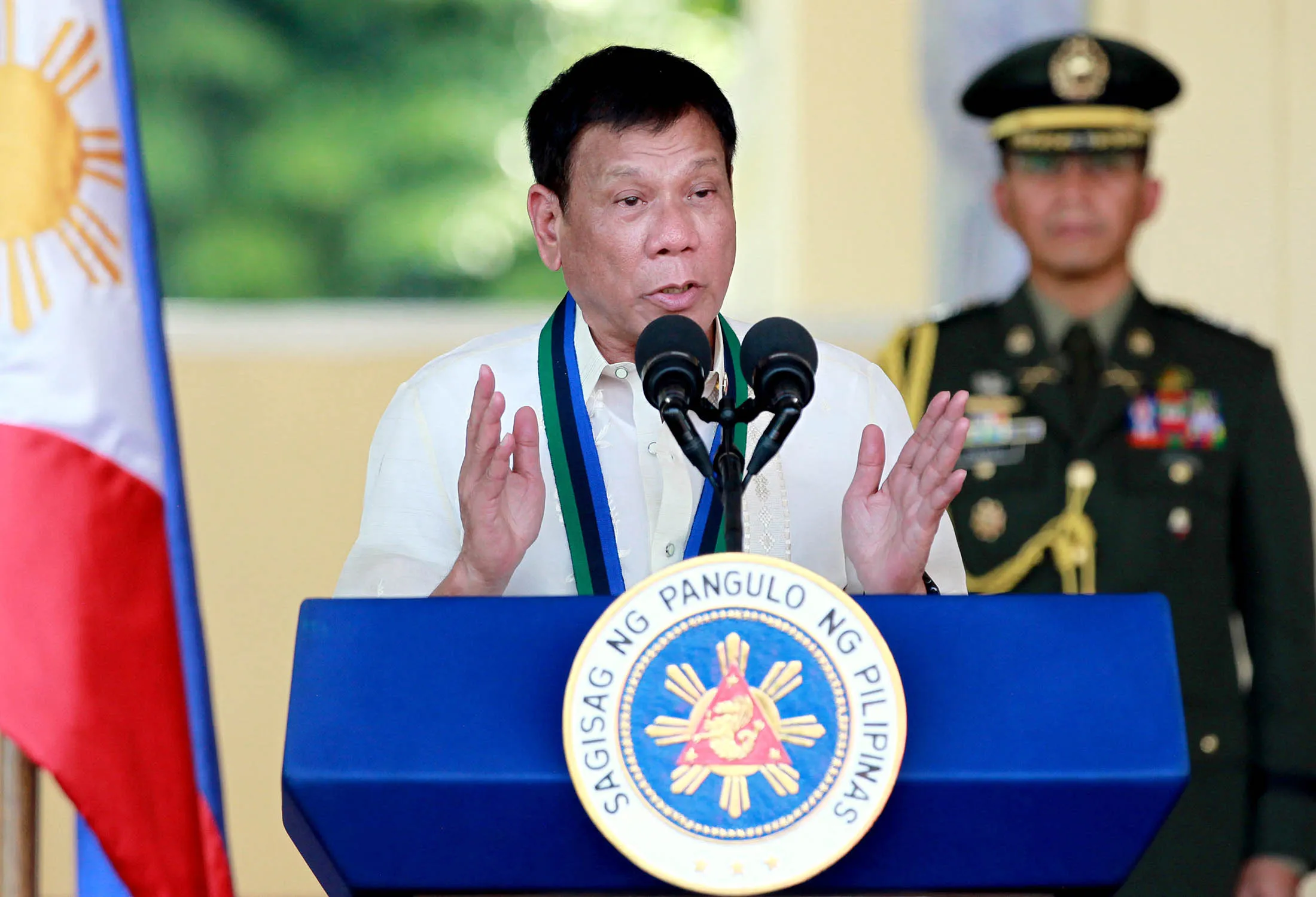 Philippine President Rodrigo Duterte.
