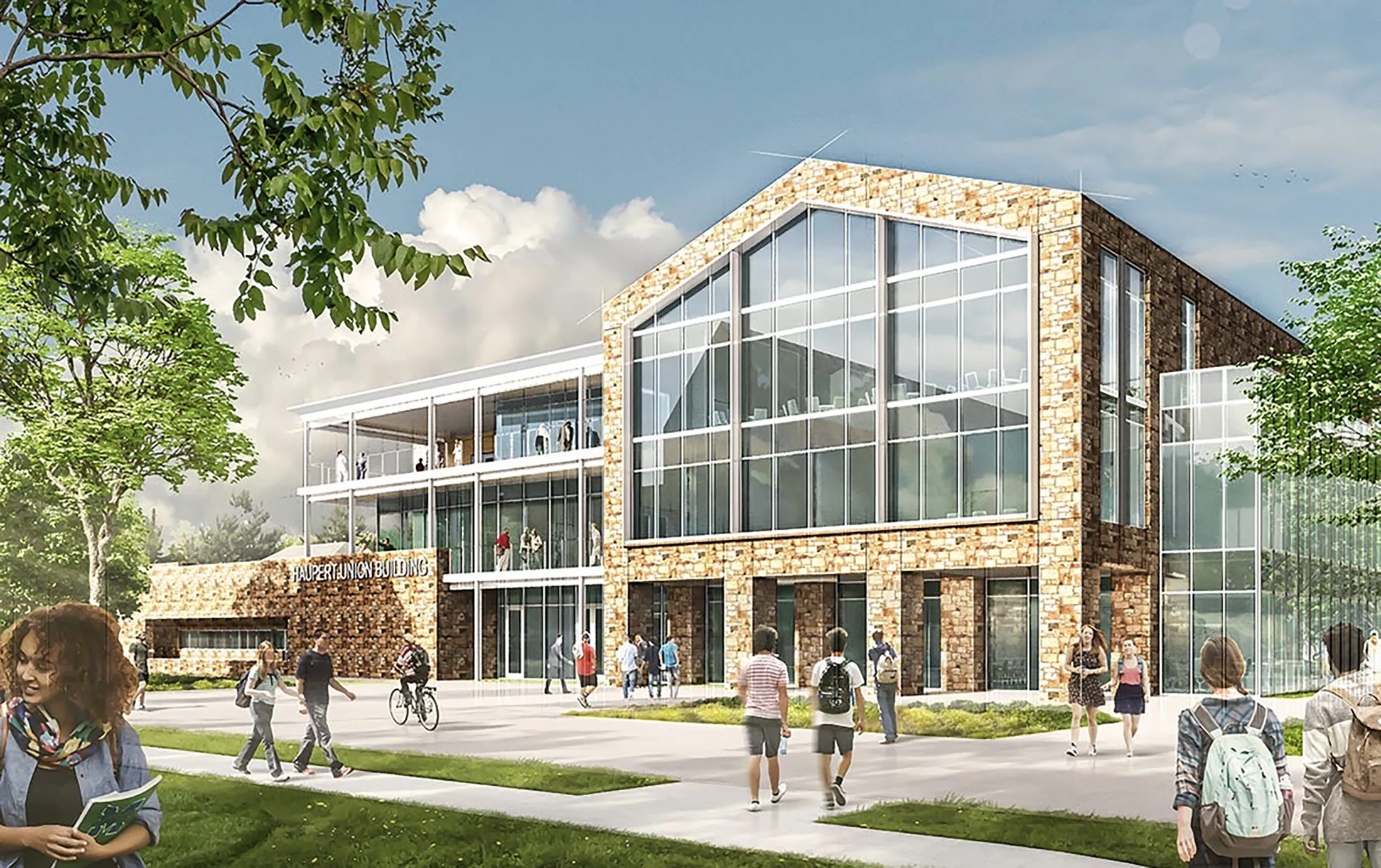Rendering of Moravian University’s Haupert Union Building.