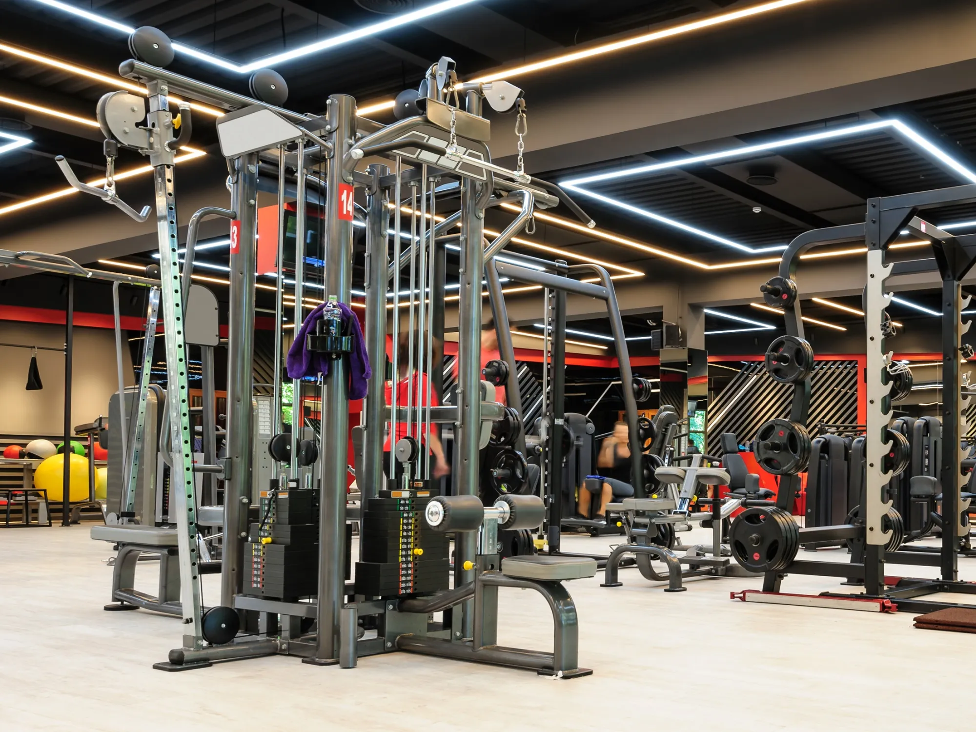 Modern gym interior