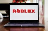 Roblox Corp. signage on a laptop computer 