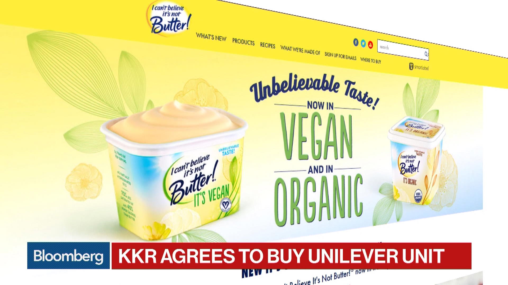 Watch KKR Agrees to Buy Unilever's Spreads Business Bloomberg