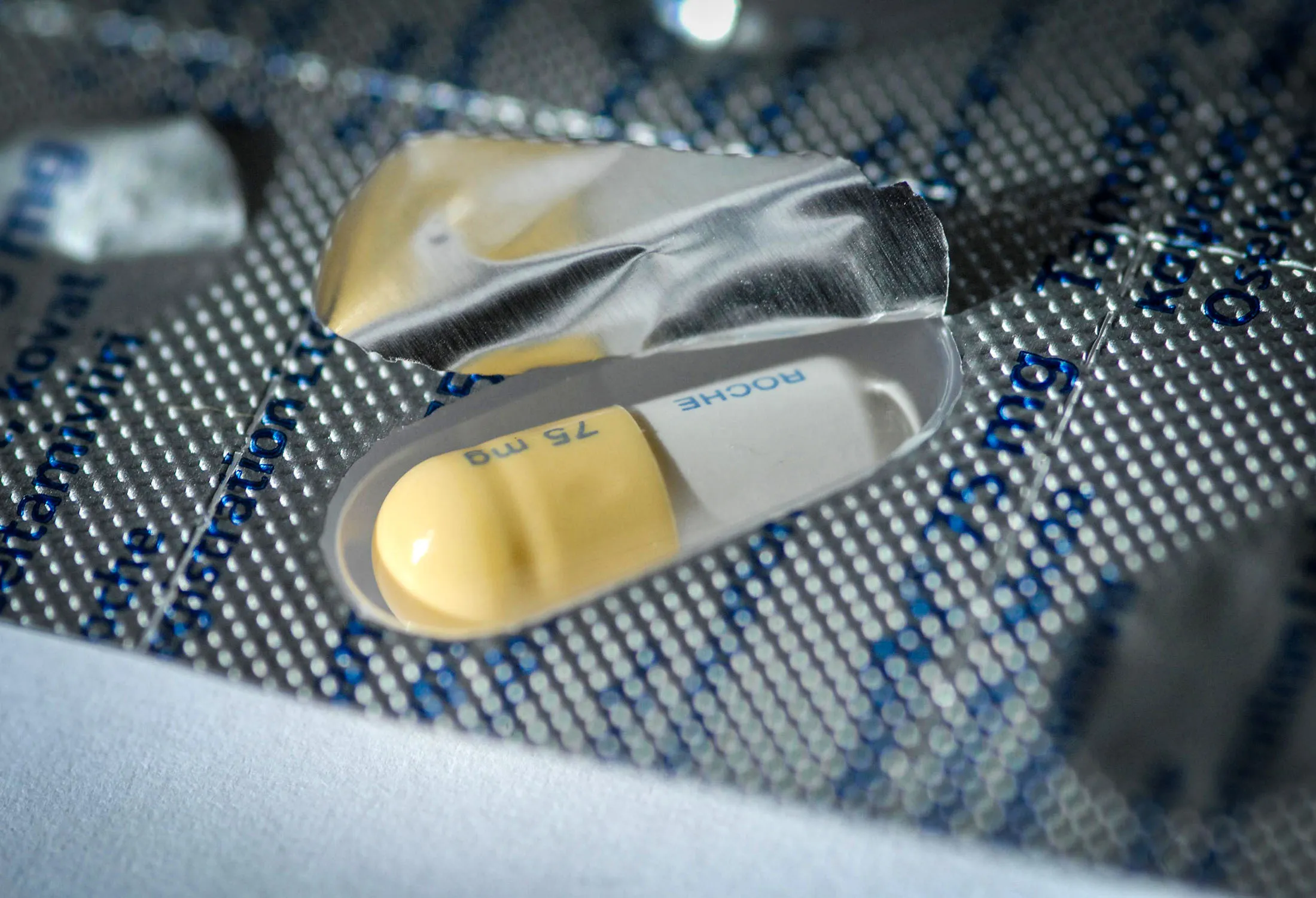 The antiviral pill oseltamivir.