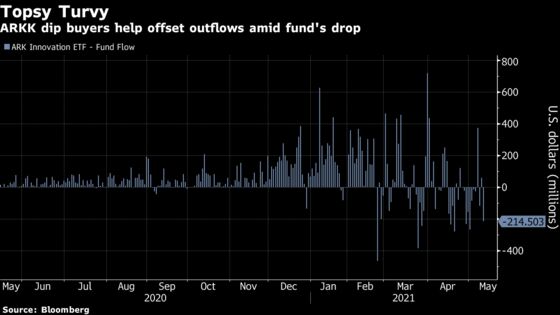 Cathie Wood Fans Buckle Up as ETF Assets Fall to $40 Billion
