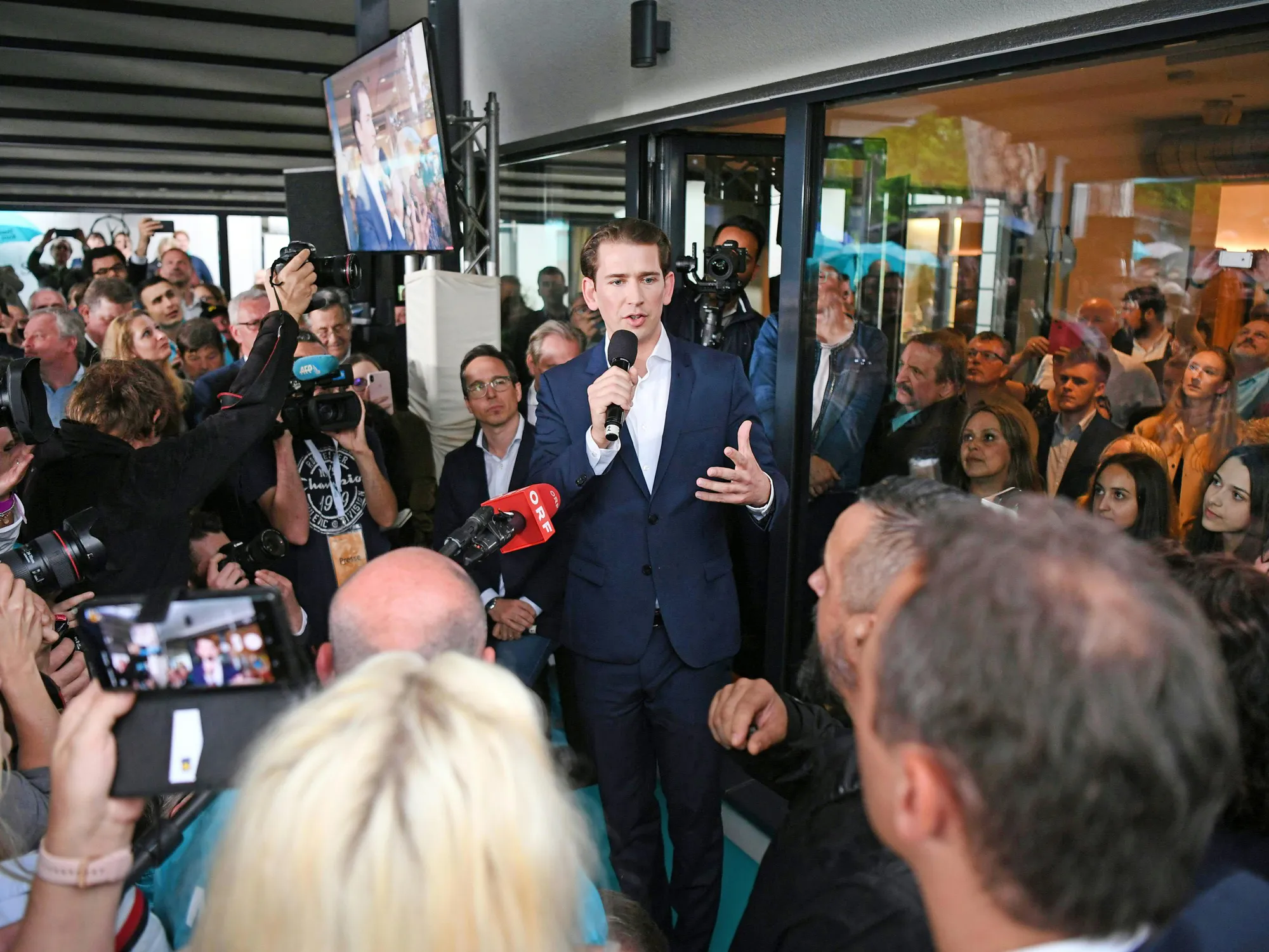 Sebastian Kurz in Vienna on May 27.