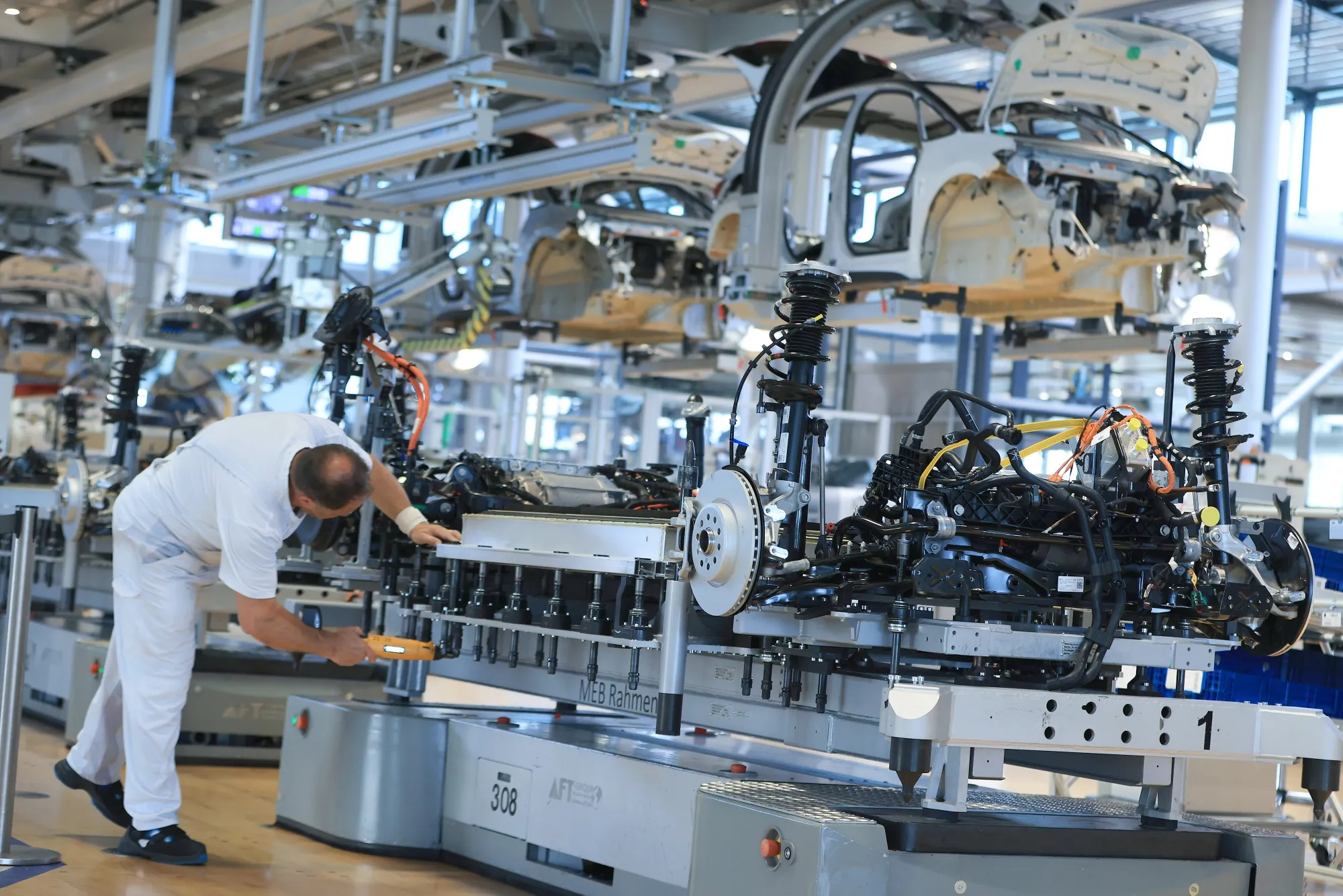 Inside The Volkswagen AG VW ID.3 Automobile Factory