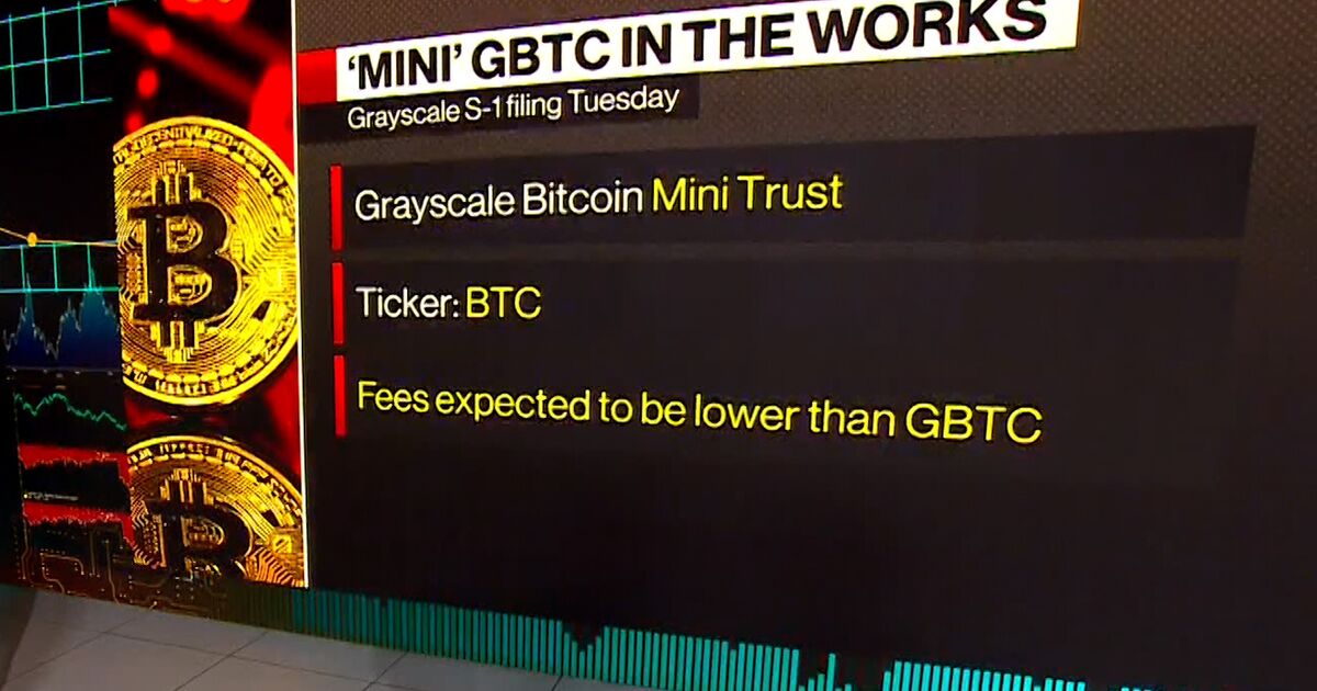 Watch Grayscale Plans 'Mini' GBTC Launch - Bloomberg