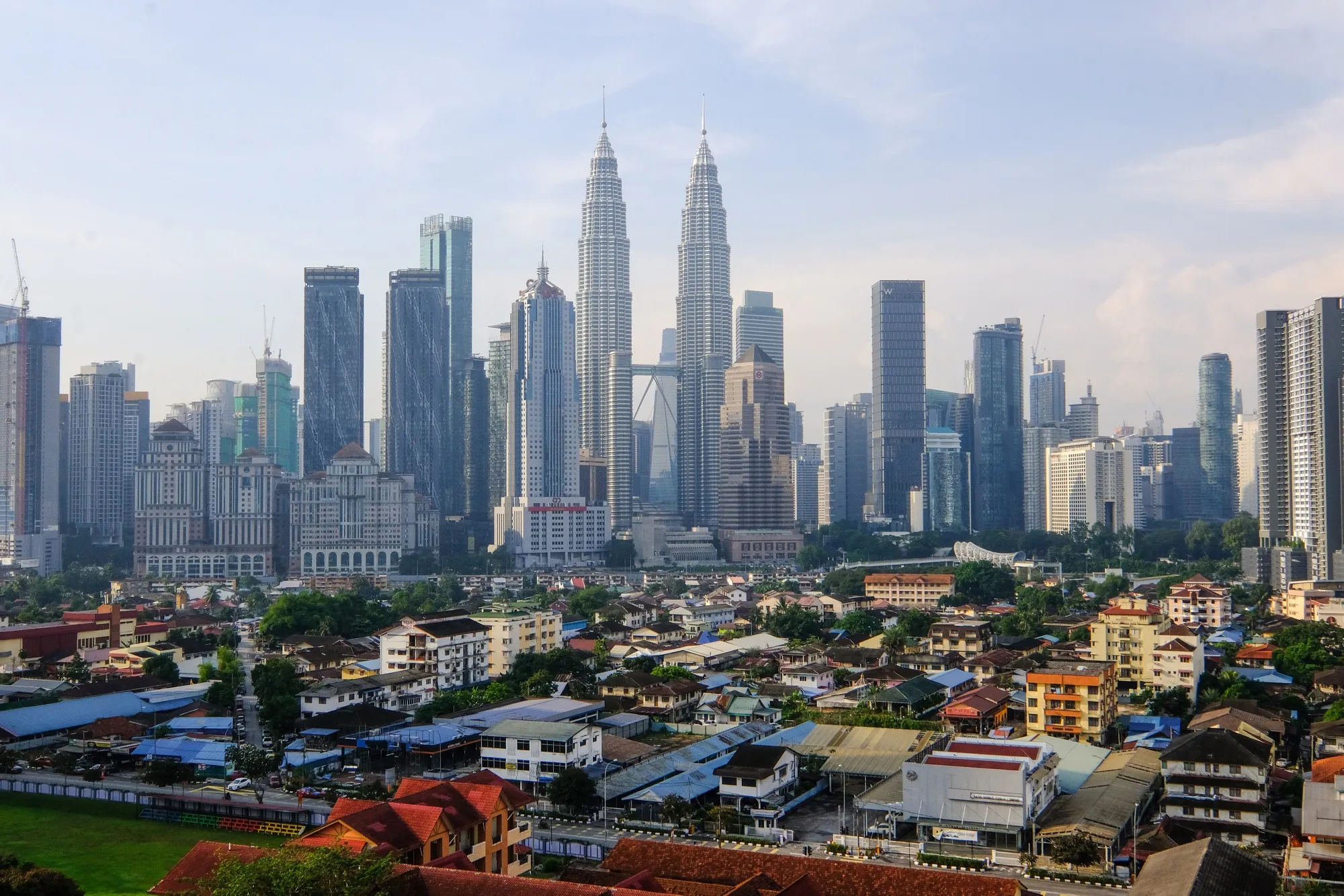 The skyline in Kuala Lumpur, Malaysia