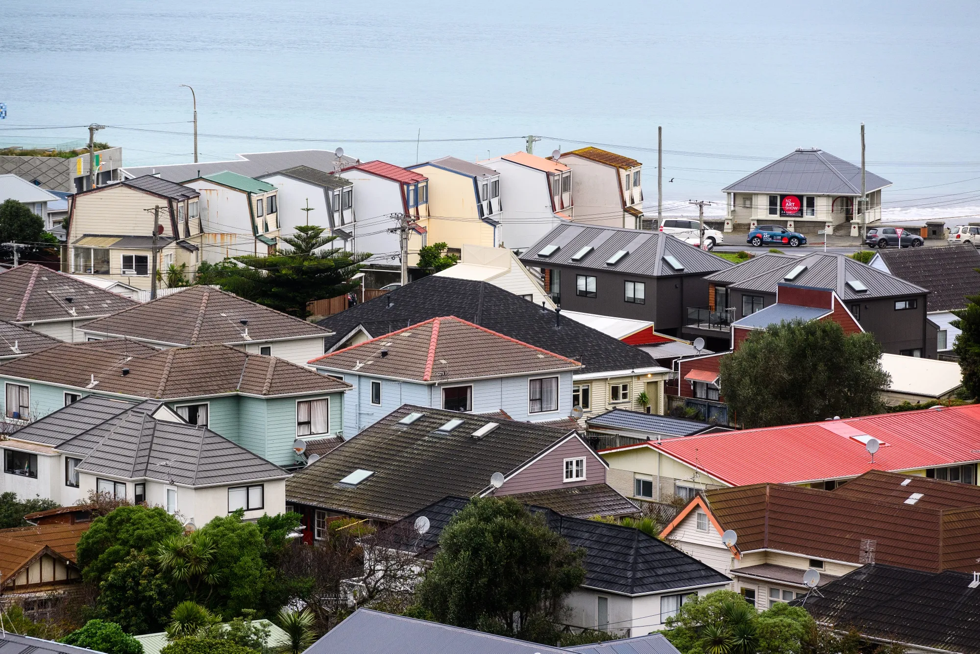 Homes in Wellington, New Zealand.