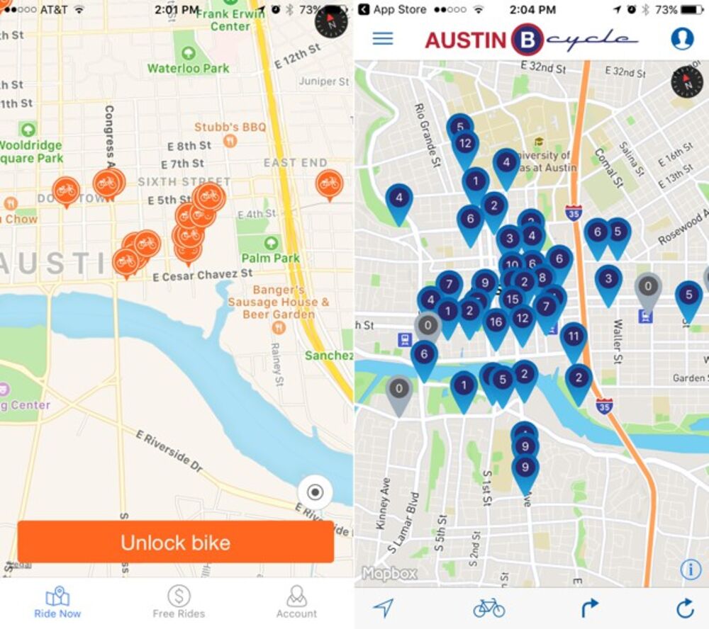 austin b cycle map A Bike Share Startup Launches At Sxsw Bloomberg austin b cycle map