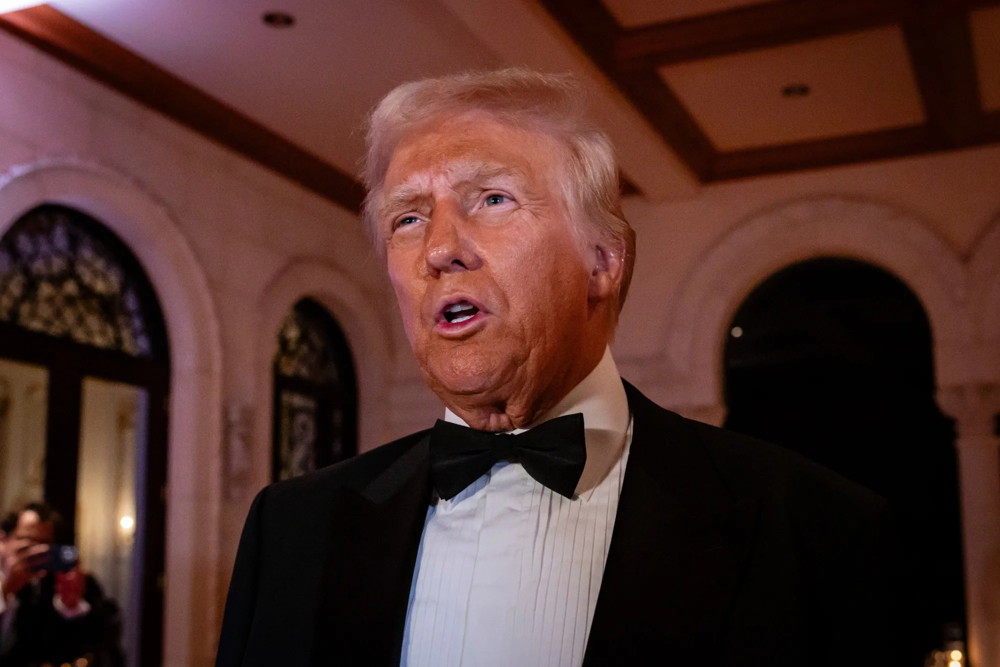 Donald Trump at his Mar-A-Lago Club in Palm Beach, Florida, on Dec. 31. 