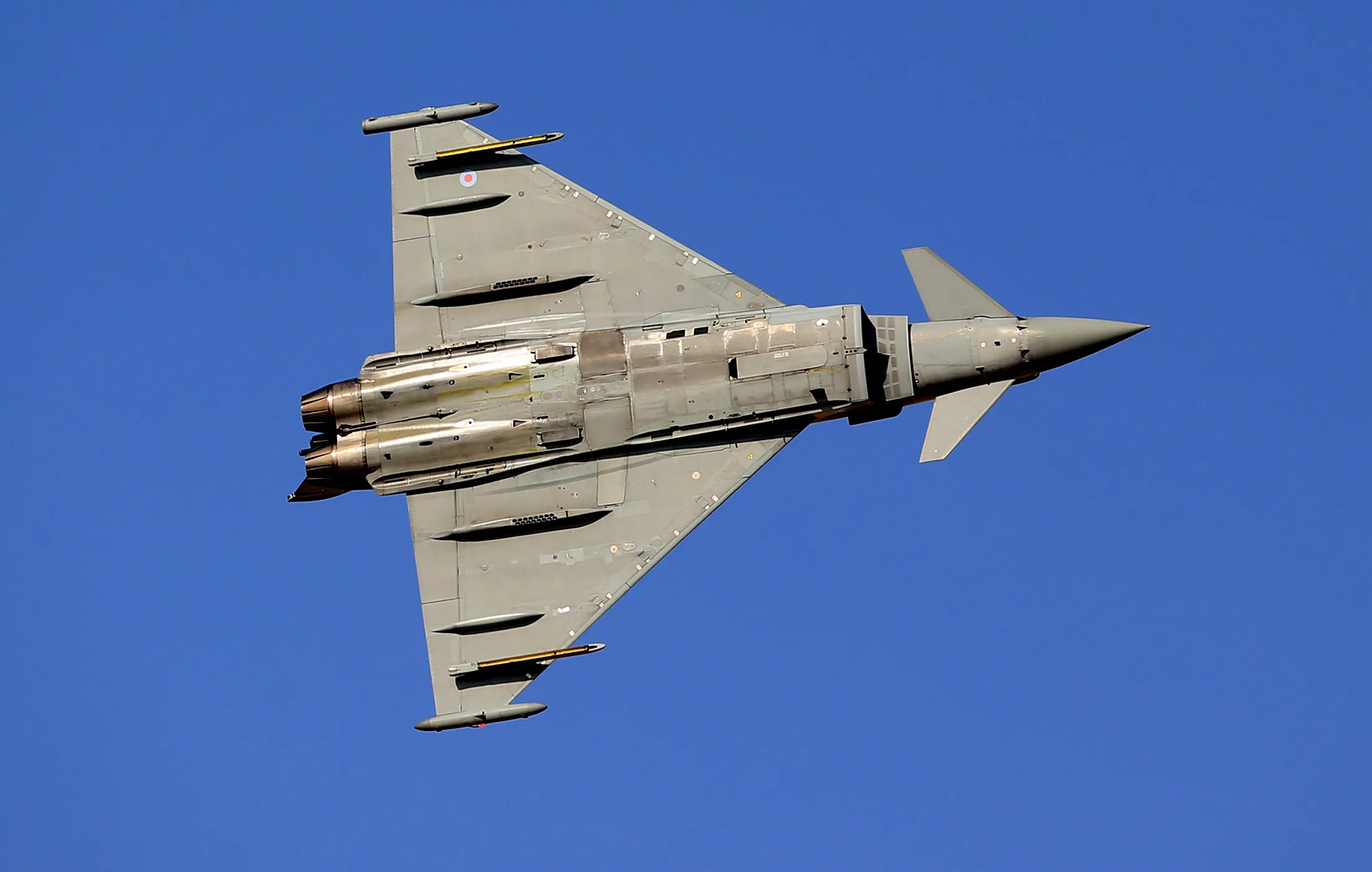 A Eurofighter Typhoon jet fighter