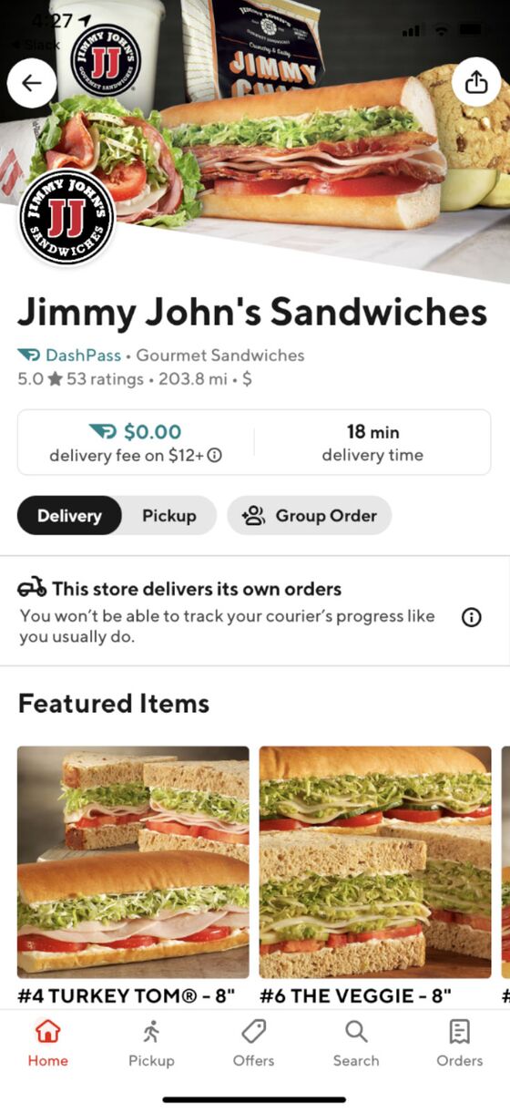 DoorDash, Jimmy John’s Say New Service Will Lower Delivery Fees