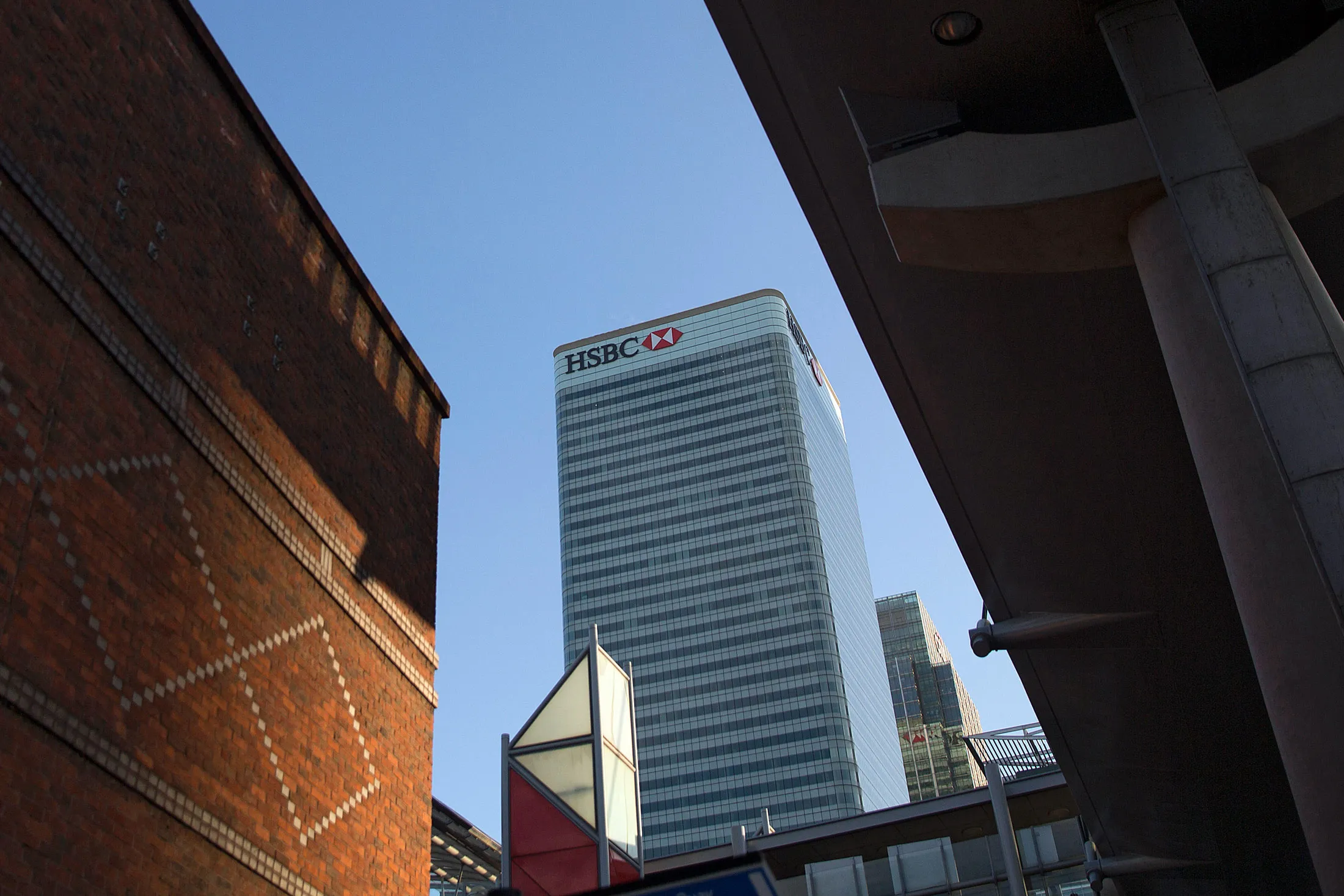 The headquarters of HSBC Holdings Plc in the Canary Wharf business district in London
