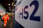 HS2 high-speed railway project, at London Euston train station.&nbsp;