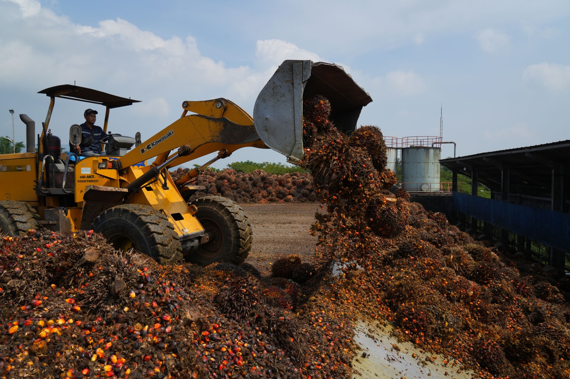 A palm oil processing factory, in Bogor Regency in West Java, Indonesia.&nbsp;