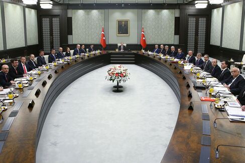 Turkey's President Erdogan presides over cabinet meeting