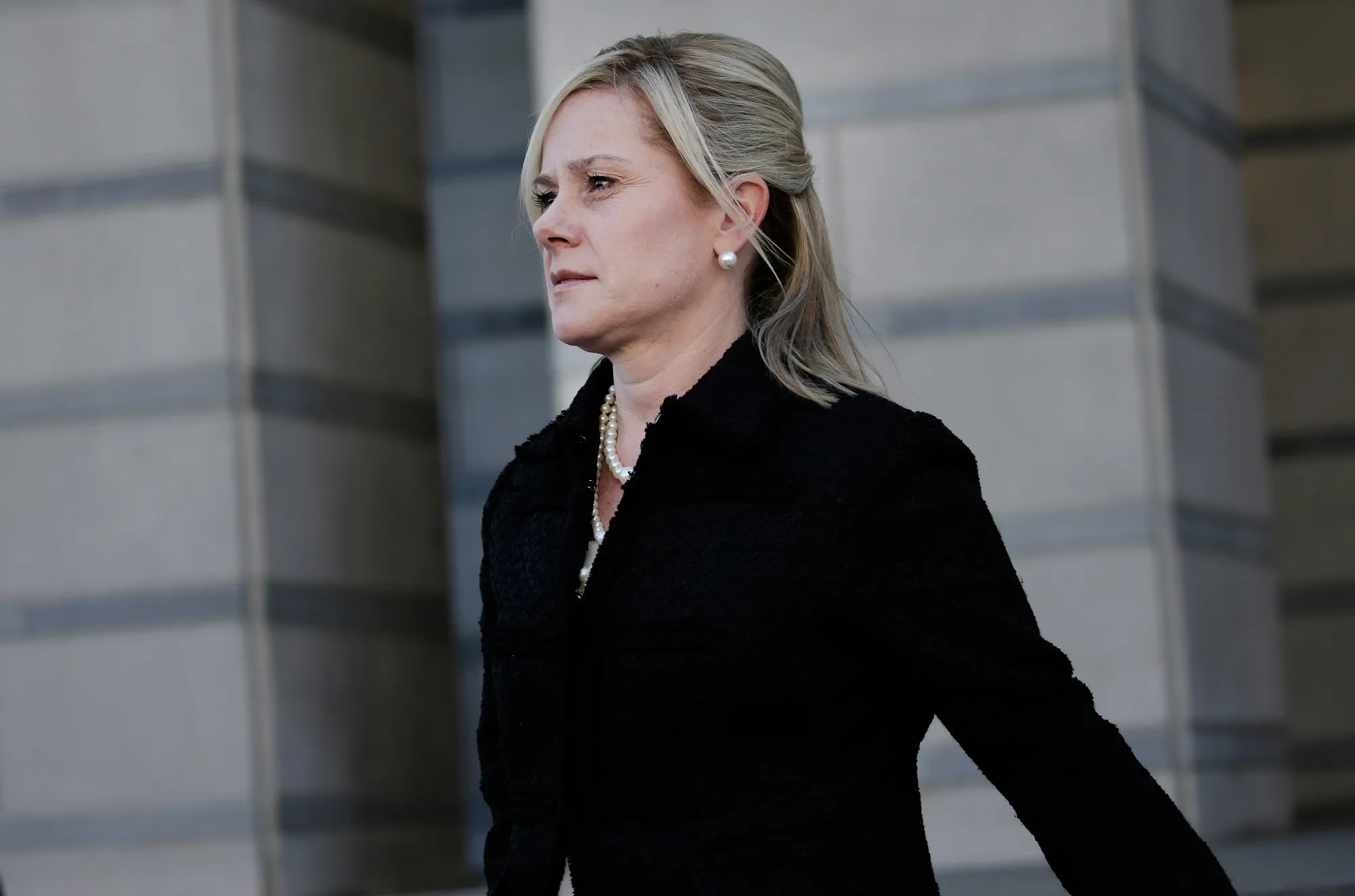 Bridget Anne Kelly exits federal court in Newark, New Jersey in 2017.