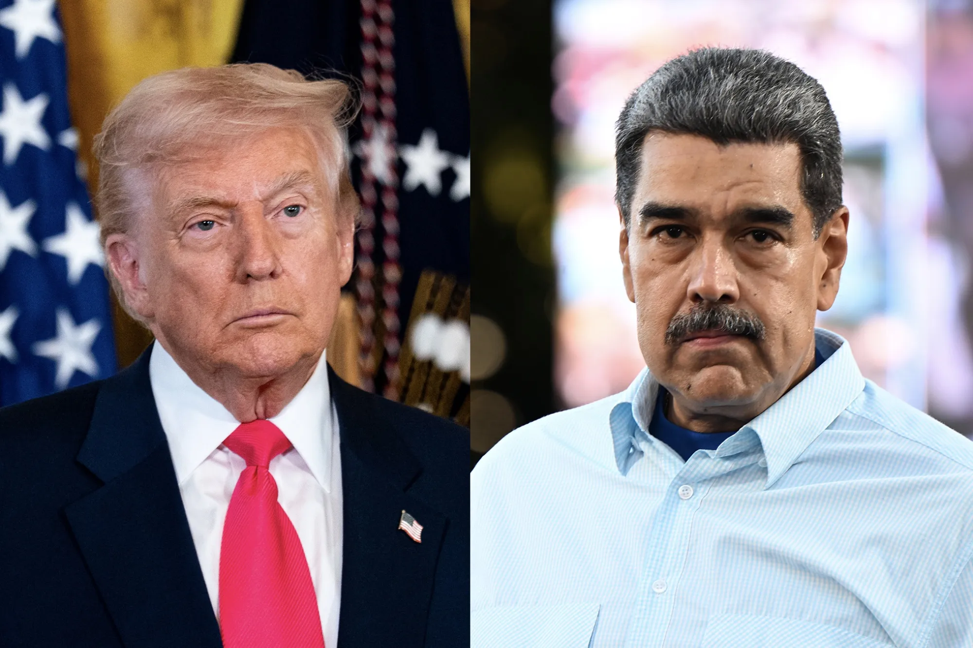 Donald Trump and Nicolas Maduro