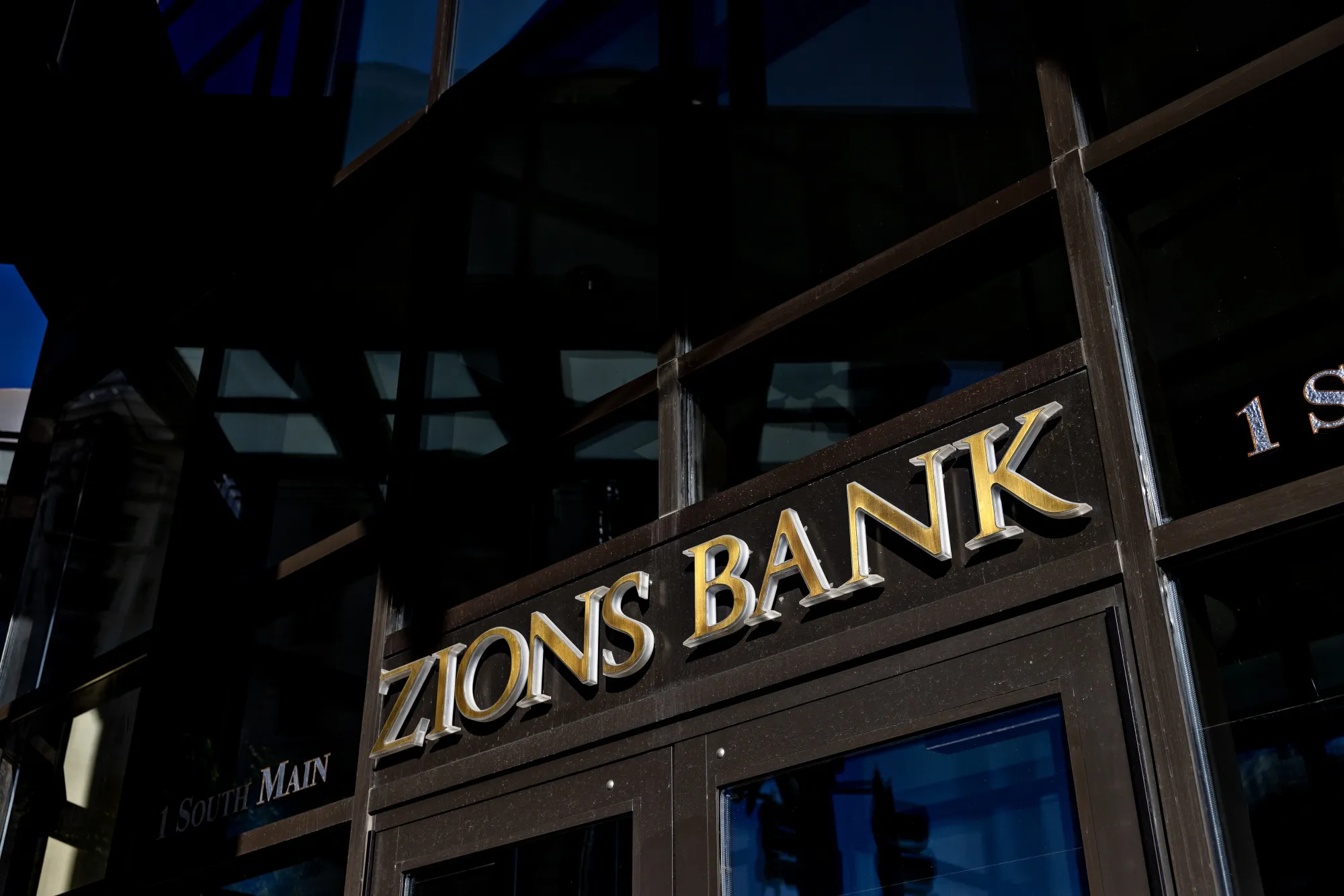 The Zions Bancorp headquarters in Salt Lake City on July 10, 2023.