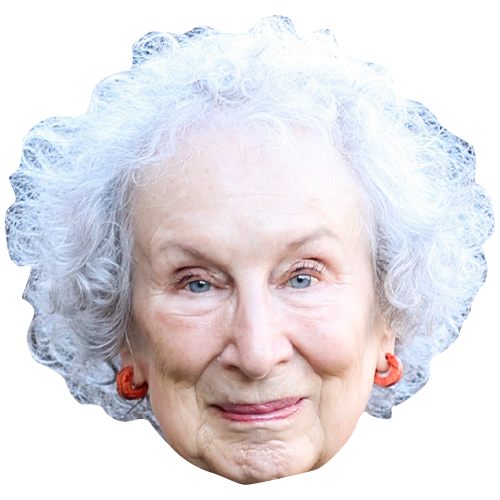 Head cutout of Letter signed by Margaret Atwood, Jonathan Franzen and some 8,500 other authors