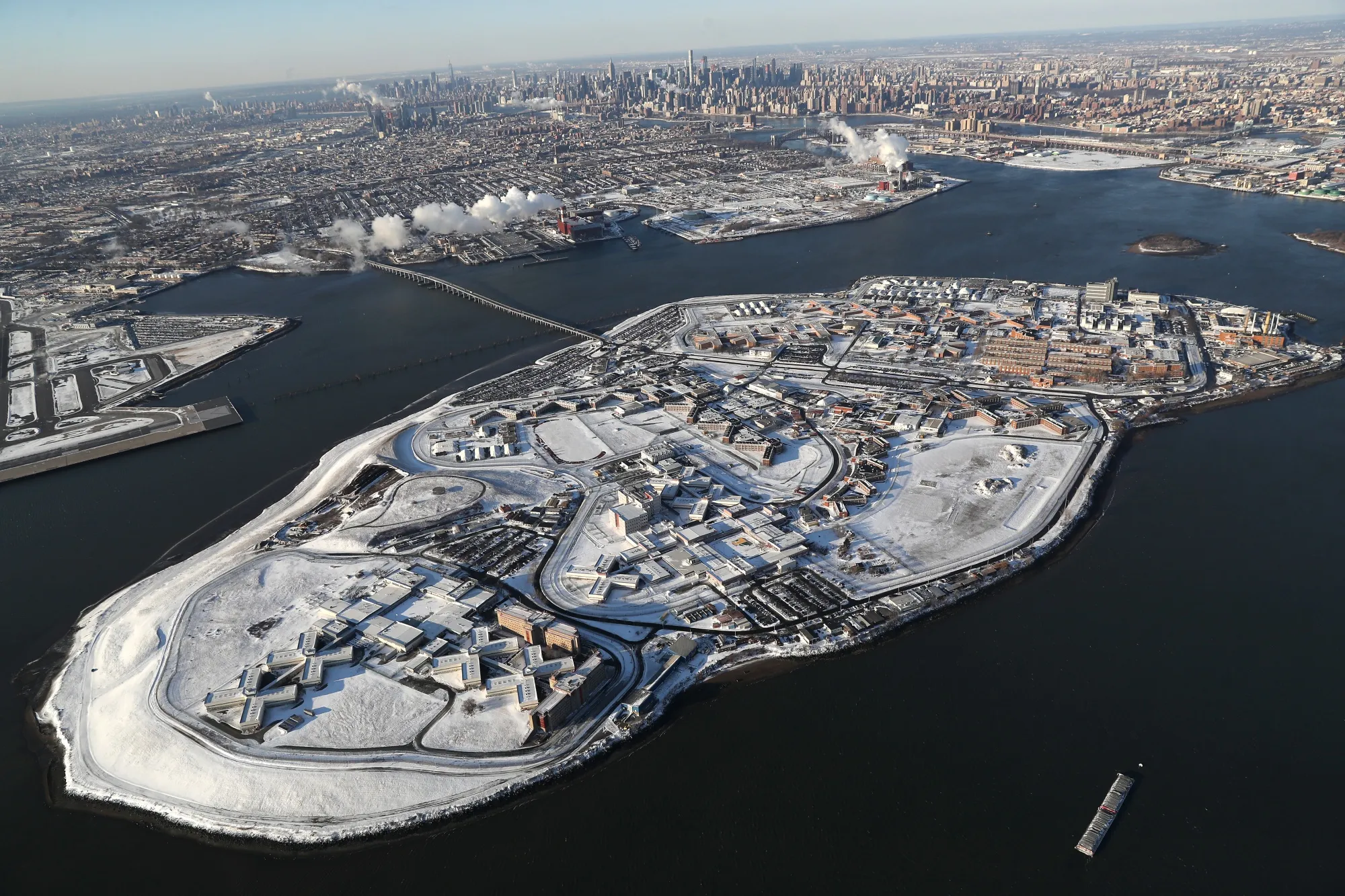 Rikers Island jail complex.
