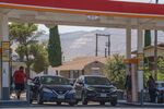 Customers refuel vehicles at a Circle K gas station near the US and Mexico border in El Paso, Texas.