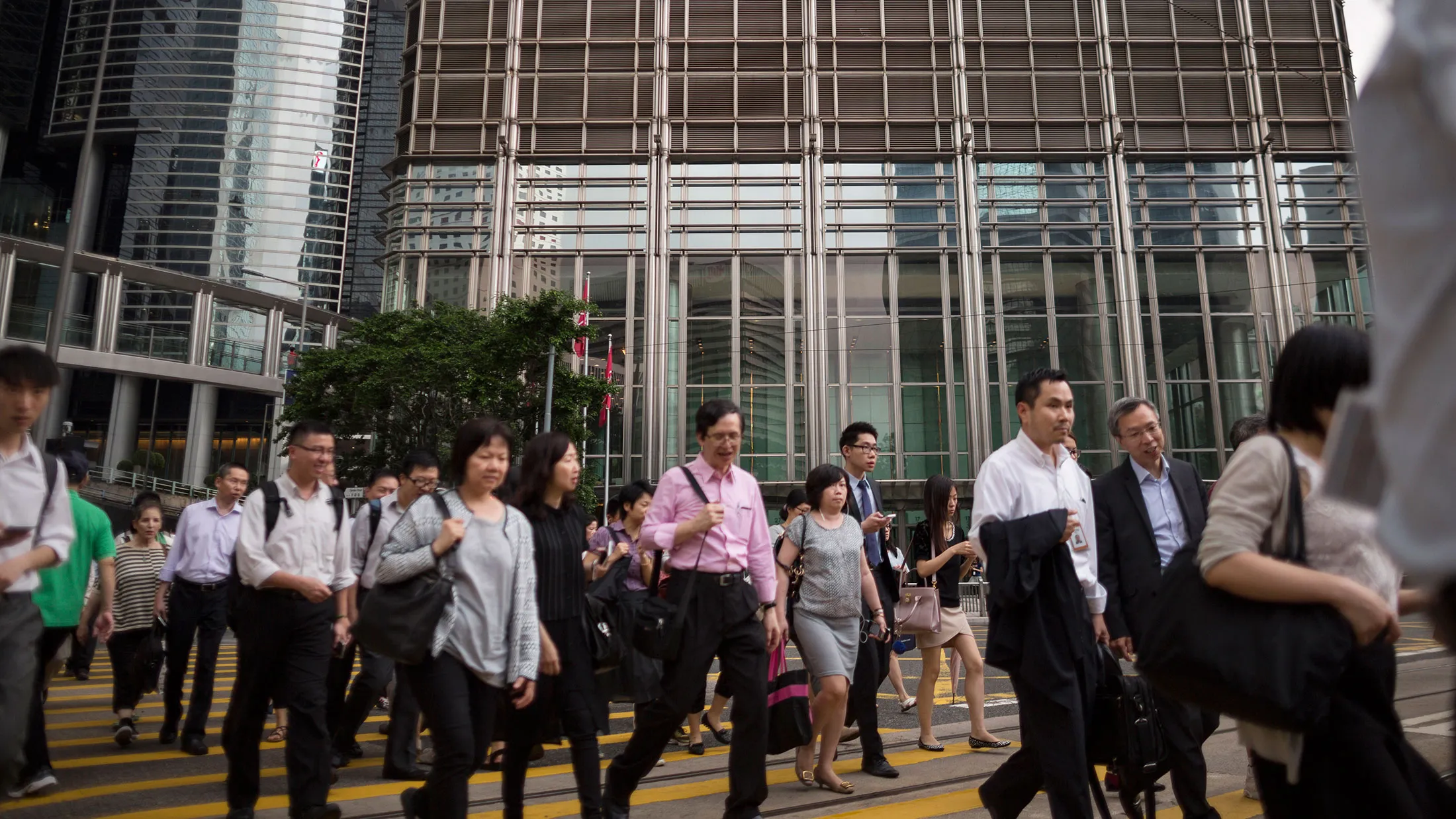 Central district of Hong Kong.

