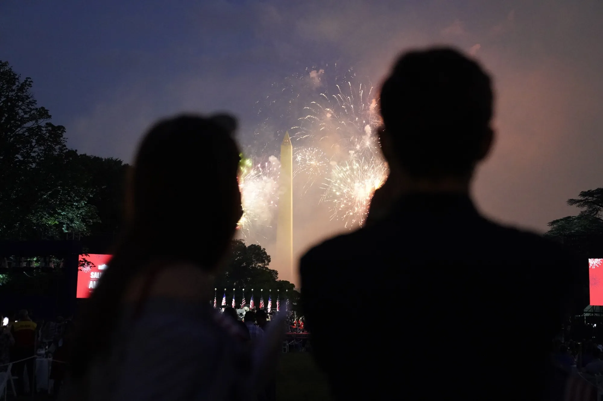 President Trump Speaks During Fourth Of July Celebration At White House 