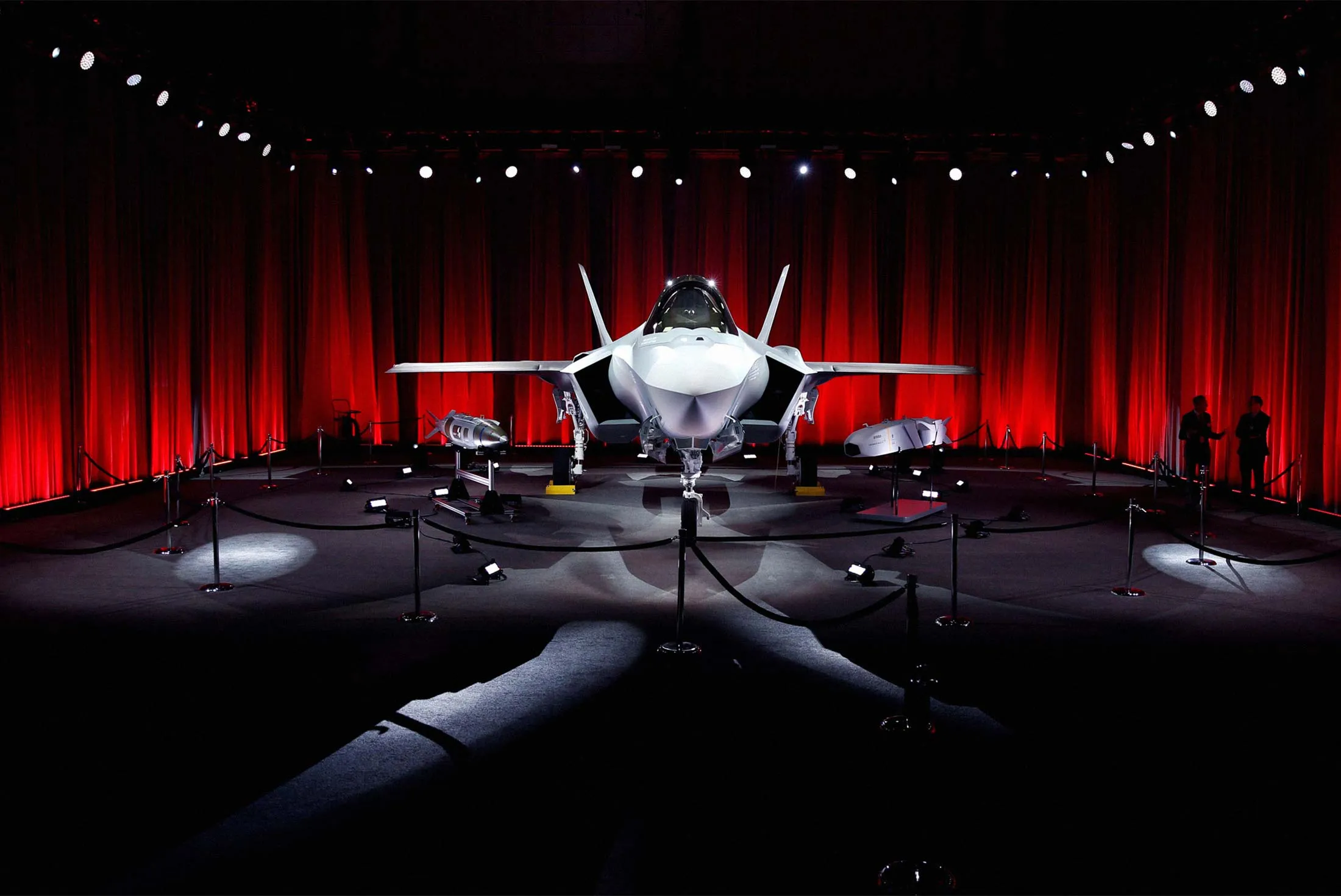 An F-35 fighter jet is seen as Turkey takes delivery of its first F-35 with a ceremony at Lockheed Martin in Fort&nbsp;Worth, Texas, on June 21, 2018.&nbsp;