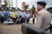 Taxis Jam Jakarta Streets in Revolt Against Uber, GrabTaxi