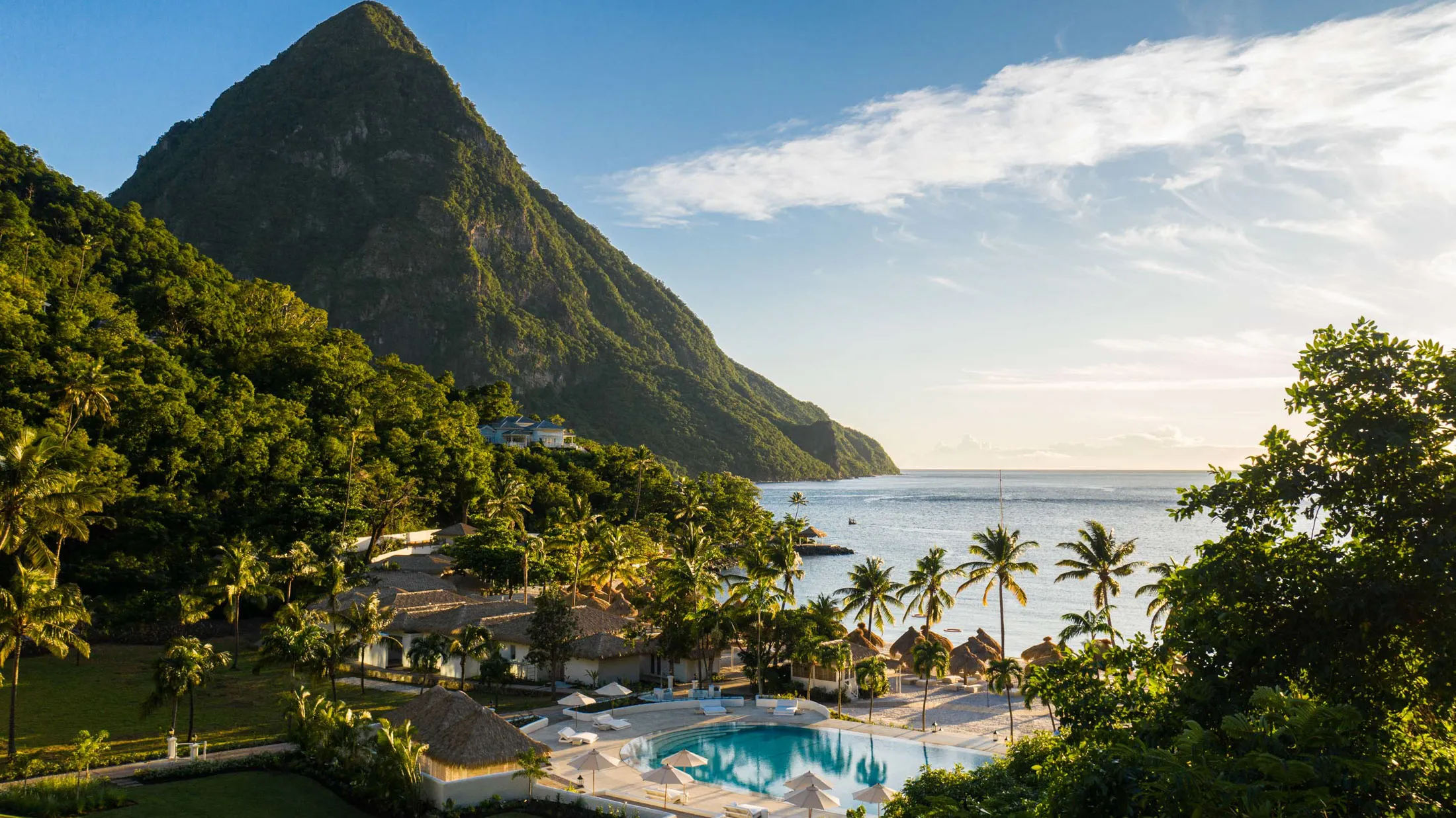Consider a trip to Sugar Beach in St. Lucia this year.