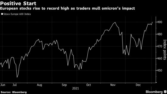 European Stocks Reach Record High on First Session of the Year