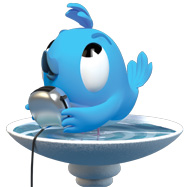 Twitter Bird Bloomberg Businessweek — Bigshot Toyworks